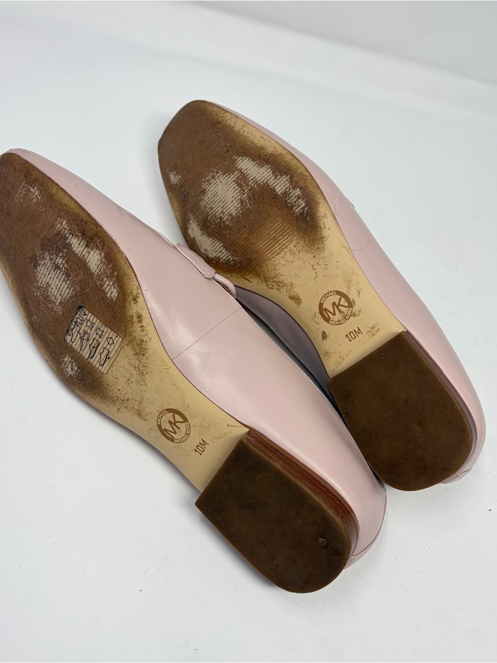 Michael Kors Farrah Loafers Blush Pink MK Logo Slip On Flats Women’s 10 - Picture 10 of 12